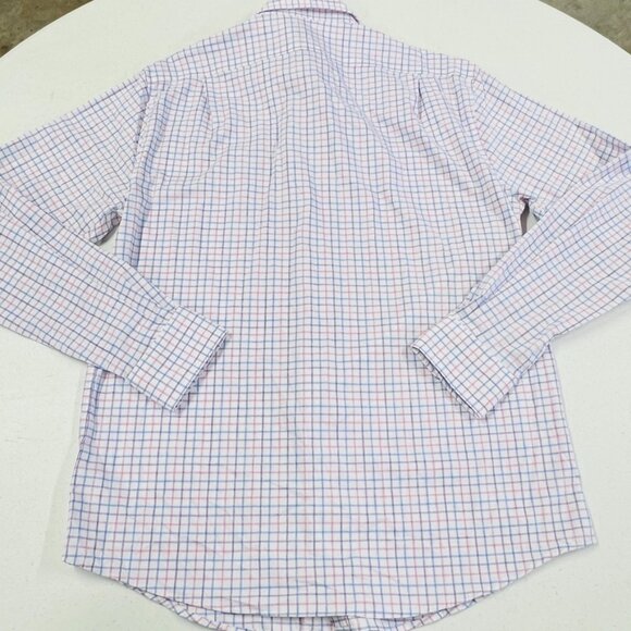 ohnnie-O Performance Button Down Shirt - Paddock Porto Pink NWT Medium Pink Blue - Picture 7 of 9